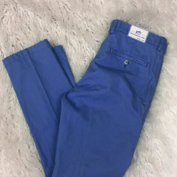 Southern Tide Trim Fit Skipjack Pants Blue - Picture 4 of 4